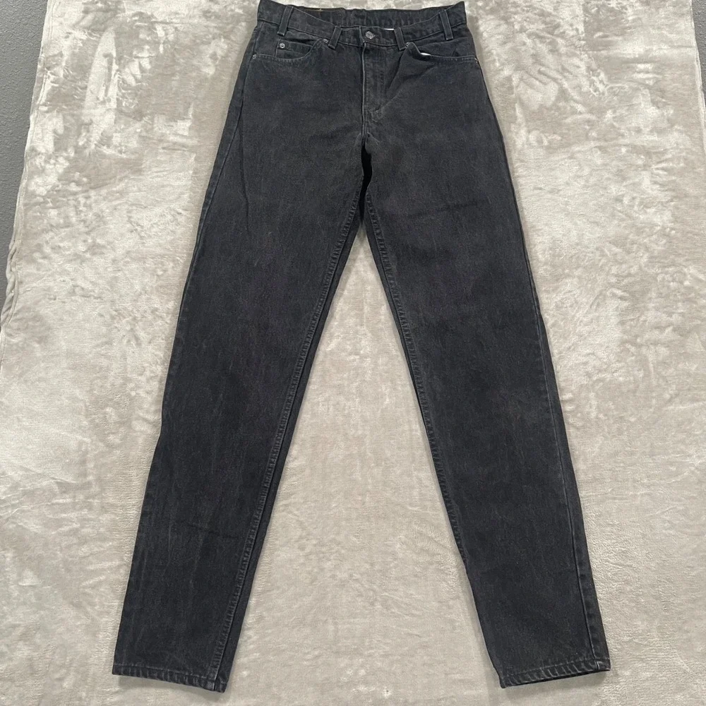 Vintage Levis 550 Jeans Mens 32x36 Black Relaxed Tapered Made in USA 90s